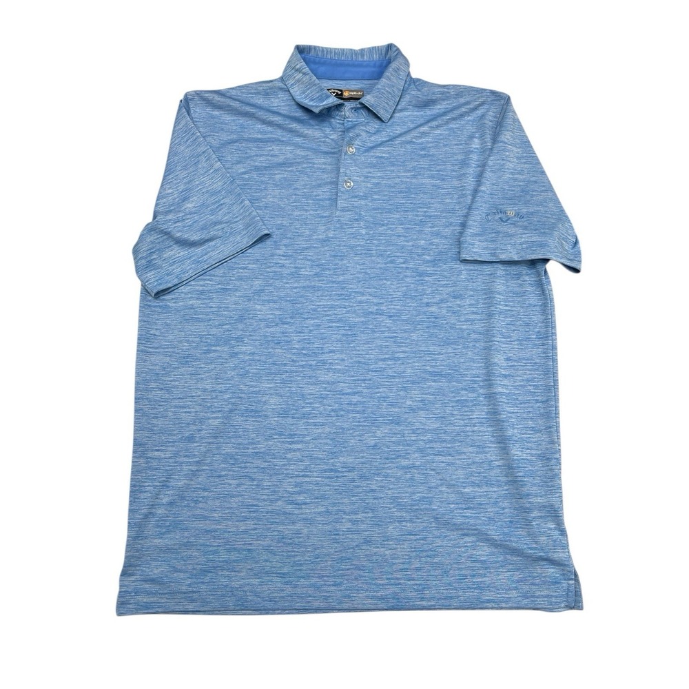 Callaway Opti Dri Men's‎ Size Medium Golf Polo Blue Moisture Wick